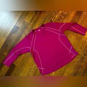 Moving Comfort Plus Size 3X Women’s Long Sleeve Tech Athletic Shirt Purple